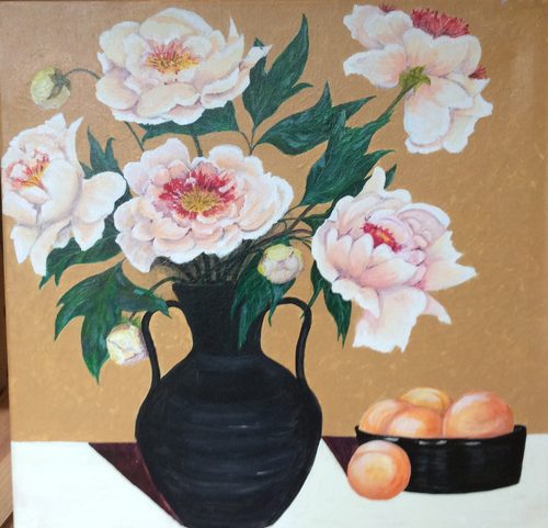 Marian, Peaches and Peonies.